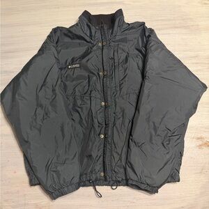 Vintage Columbia Men's Charcoal Windbreaker